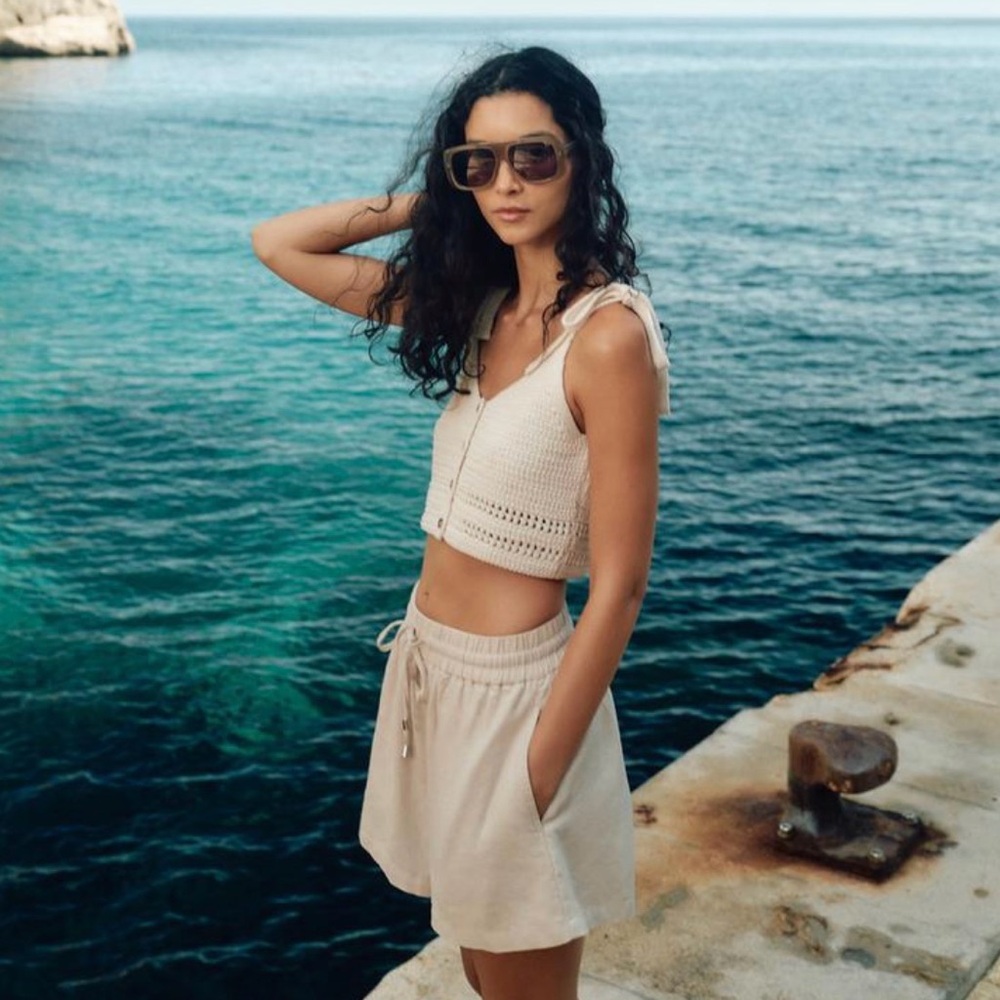 Zara crochet knit crop